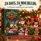 Mini Christmas ornament advent calendar with 24 festive figures
