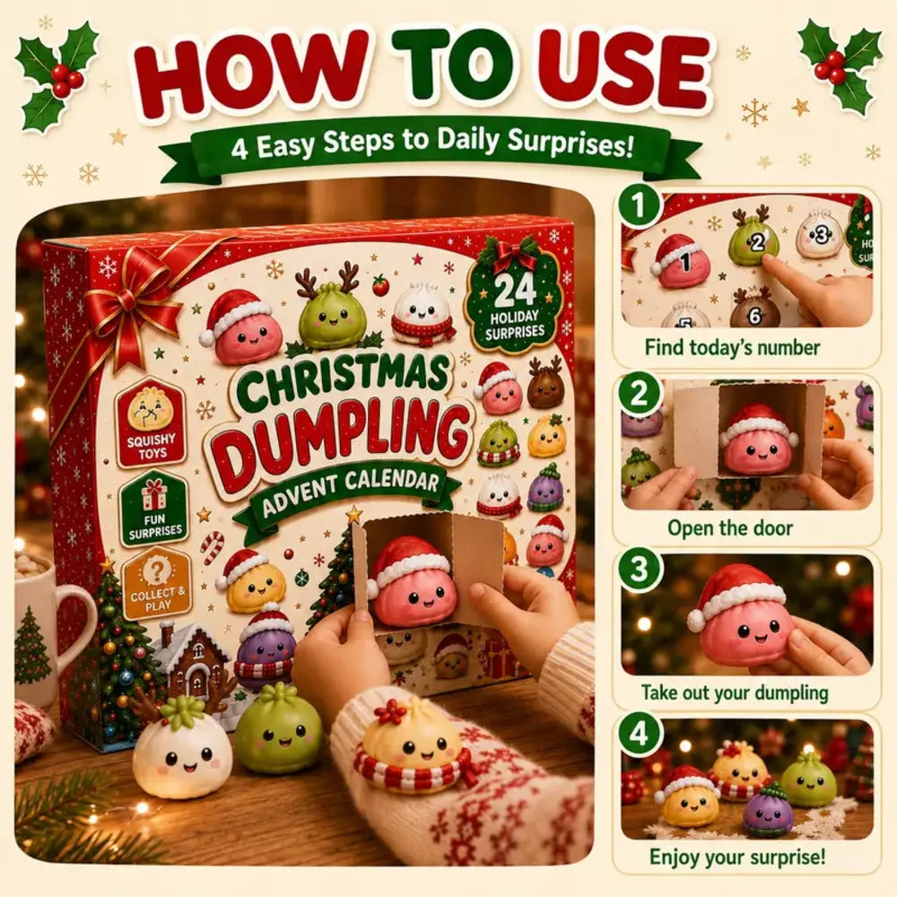 Collection of colorful mini dumpling-shaped squishy toys