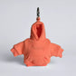 Orange mini hoodie stress ball keychain
