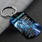 Let It Go - Wolf Multi Colors Personalized Keychain - A882