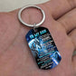 Let It Go - Wolf Multi Colors Personalized Keychain - A882