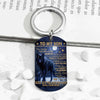 Mom To Son - Never Feel That You Are Alone - Wolf Multi Colors Personalized Keychain - A884