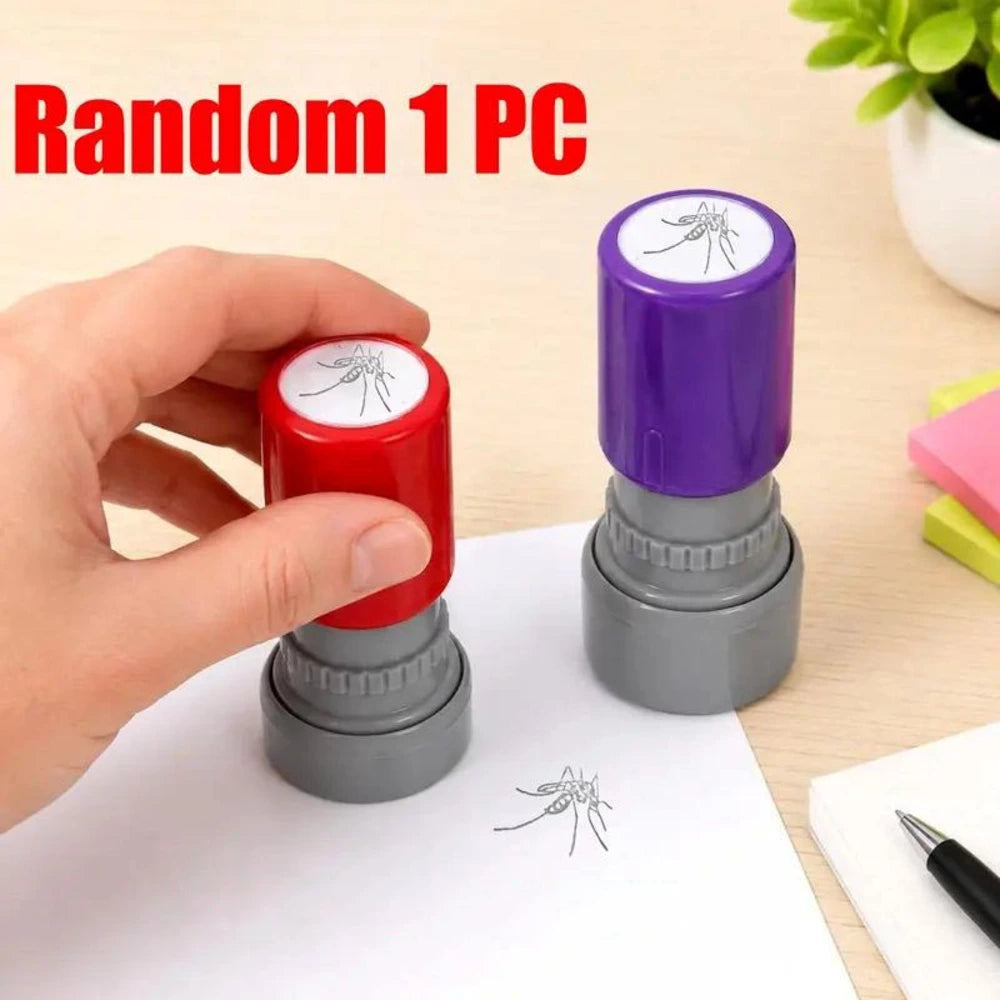 Mosquito prank stamp with a realistic bug imprint design