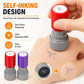 Demonstration of how to press the mosquito prank stamp