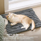 Non-slip bottom of a soft fleece pet mat