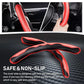 Textured silicone steering wheel cover designed for a secure grip