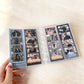 Clear photo booth album and bookmark holder for 2x6 inch prints