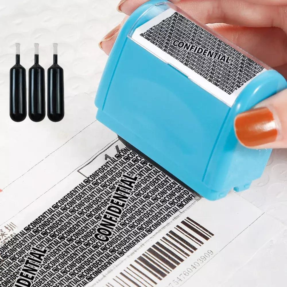 Self-Inking Identity Protection Roller Stamp