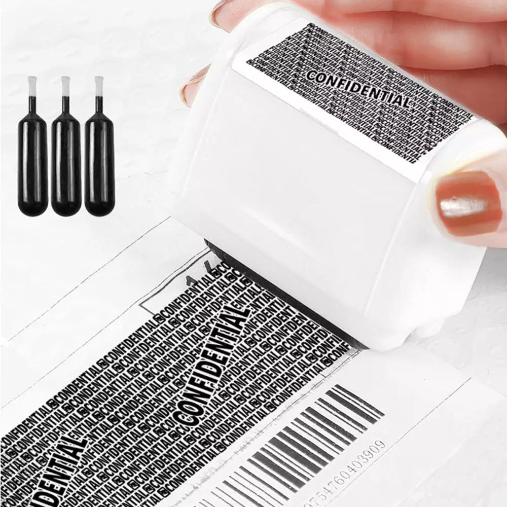 Self-Inking Identity Protection Roller Stamp