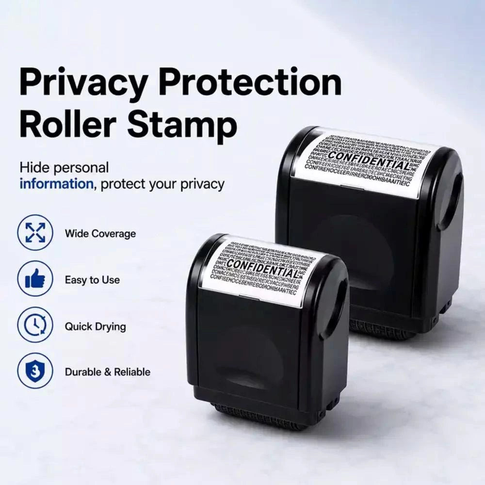 Self-Inking Identity Protection Roller Stamp