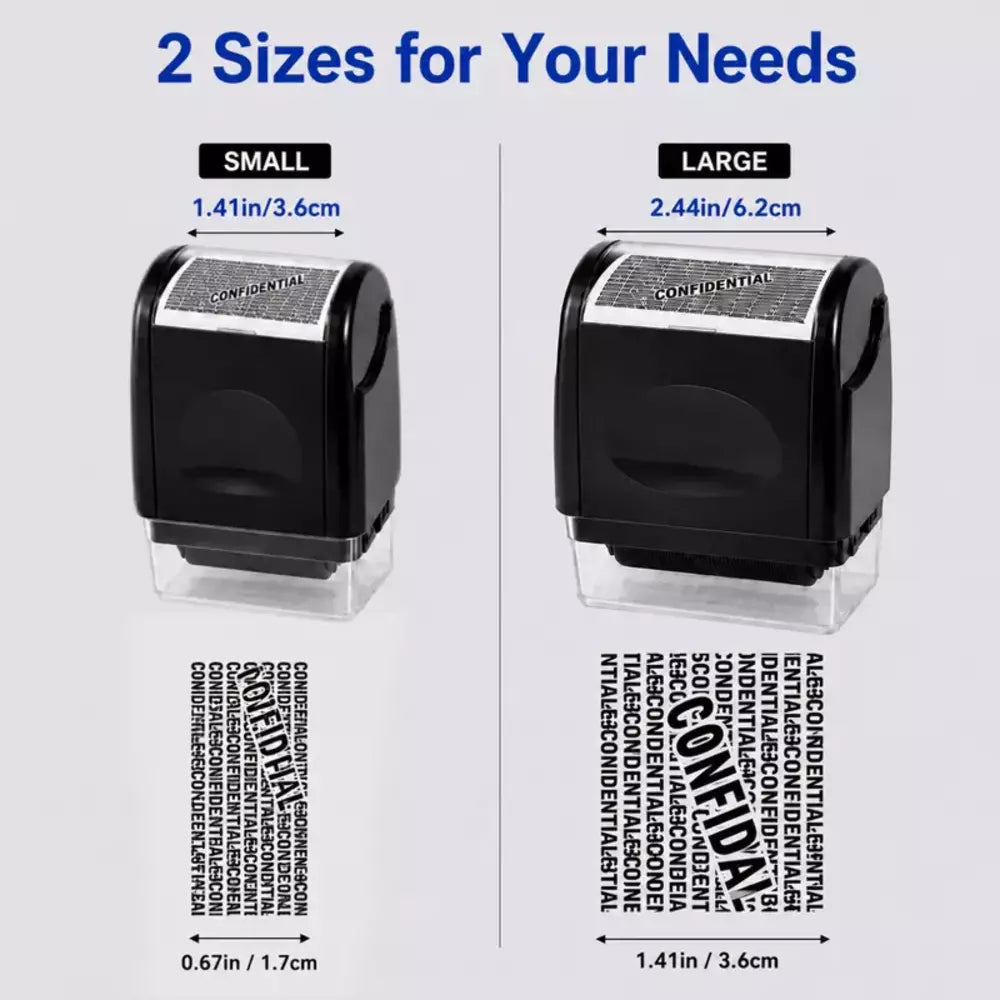 Self-Inking Identity Protection Roller Stamp