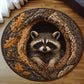 Raccoon In The Hollow Round Rug - HR003