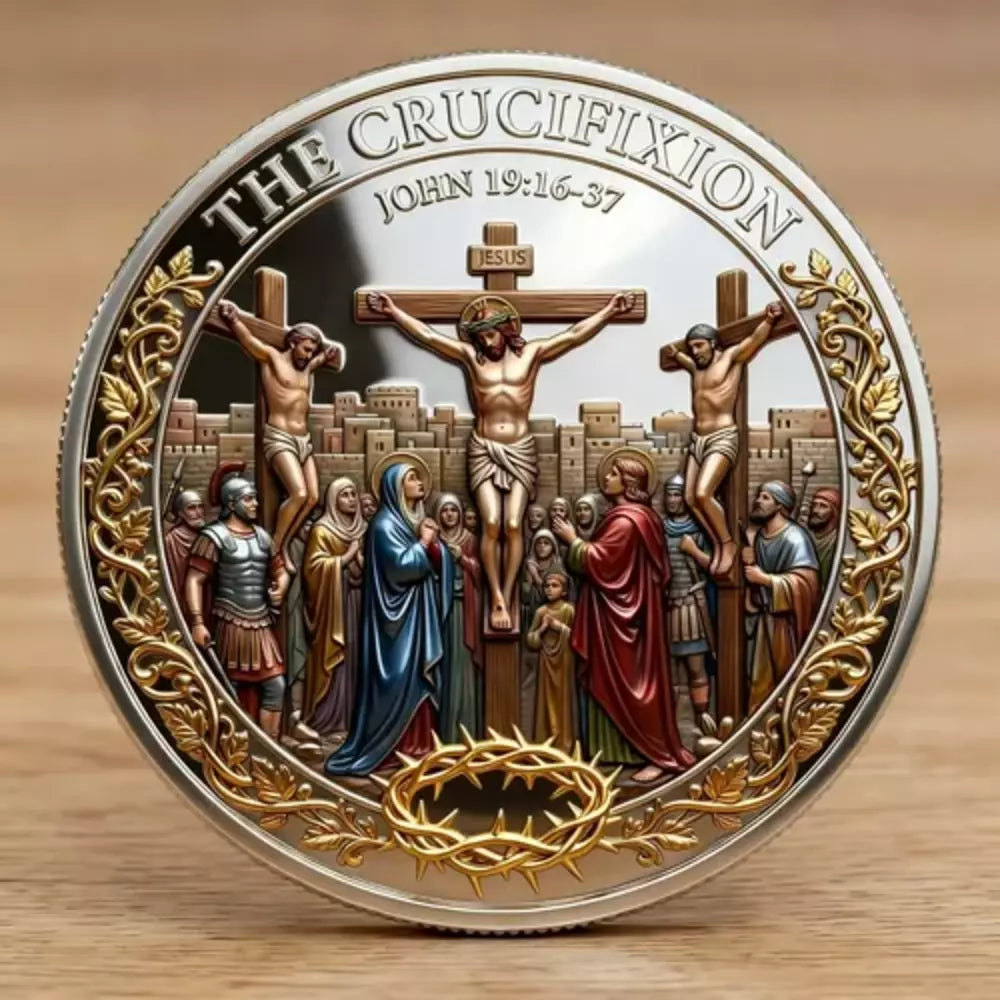 Reverse side of the resurrection memorial coin