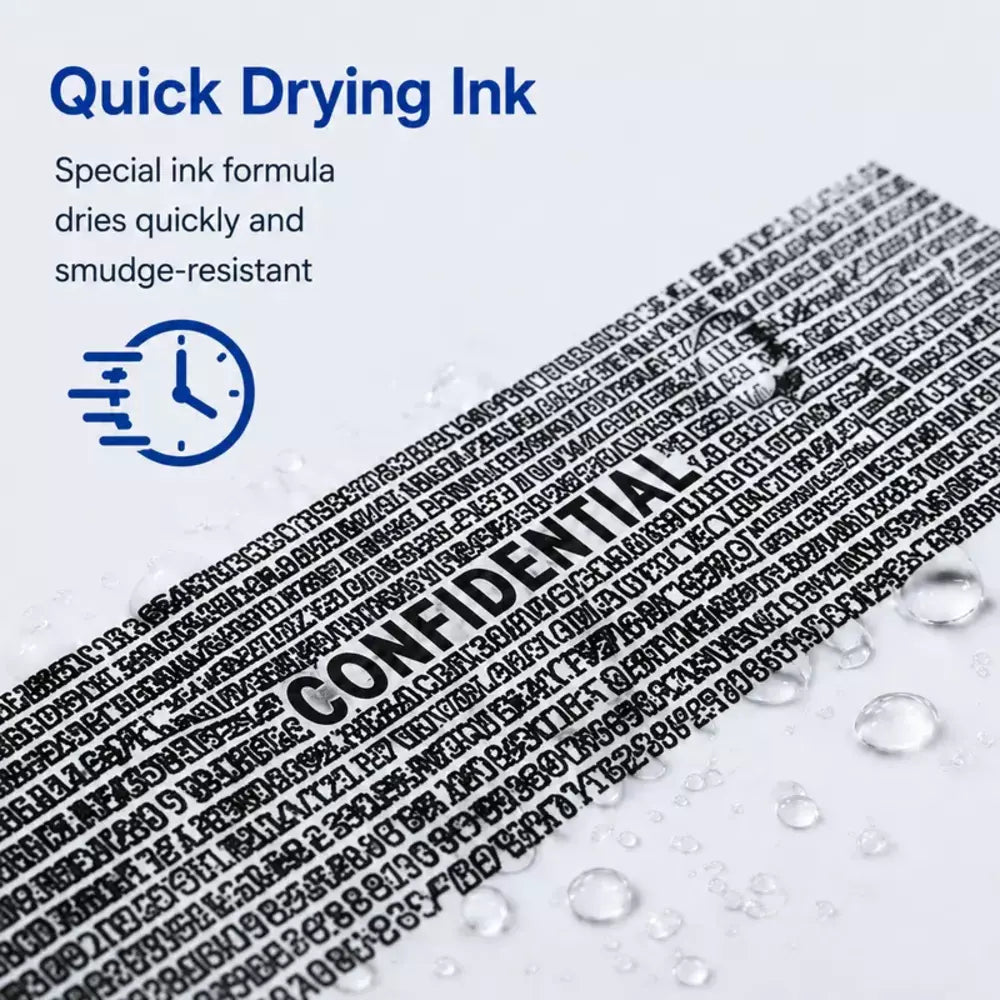 Self-Inking Identity Protection Roller Stamp