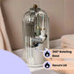 Rotating Toothbrush & Makeup Brush Organizer With Lid