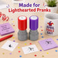 Self-inking mosquito stamp for quick novelty pranks