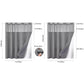 Waffle shower curtain size options for bathroom coverage