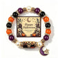 Halloween Beaded Bracelet | Witch Hat Cat Pumpkin Stretch Gift