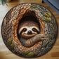 Sloth In The Hollow Round Rug - HR004