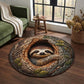 Sloth In The Hollow Round Rug - HR004