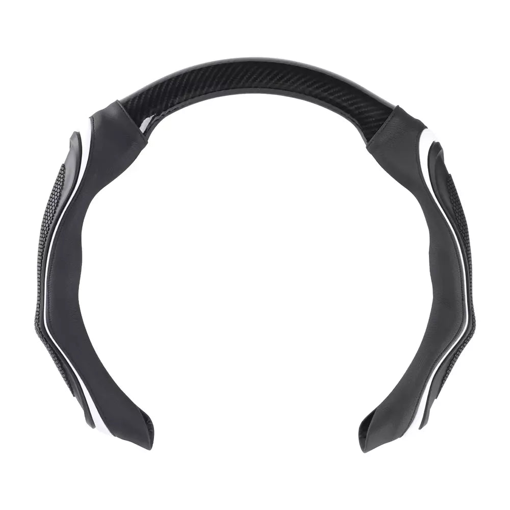 Black sporty steering wheel cover