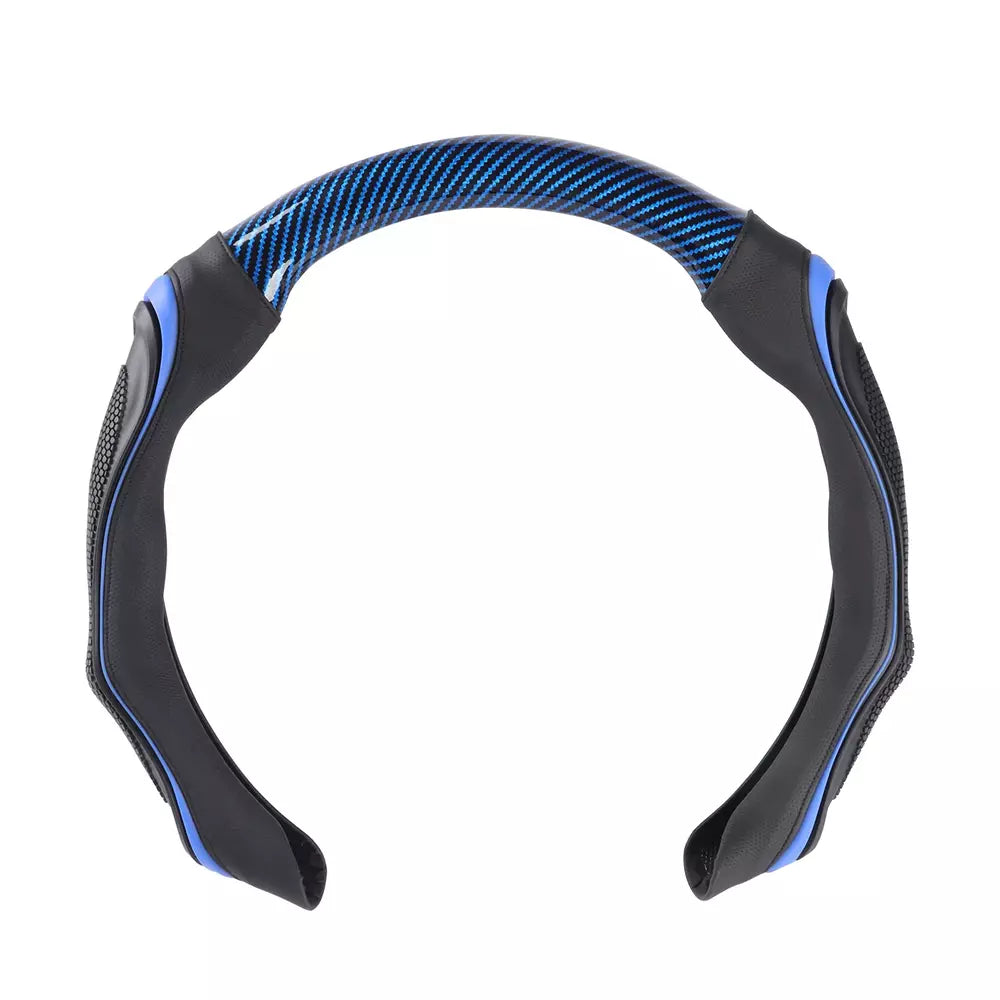 Blue sporty steering wheel cover