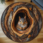 Squirrel In The Hollow Round Rug - HR010
