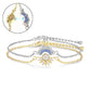 Sun & Moon Bracelet Set, Stackable Celestial Charm Bracelets