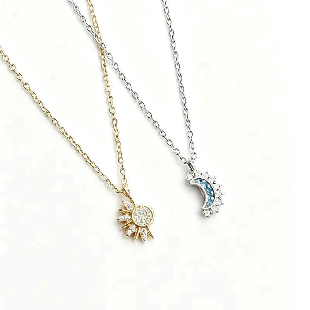 Sun & Moon Bracelet Set, Stackable Celestial Charm Bracelets