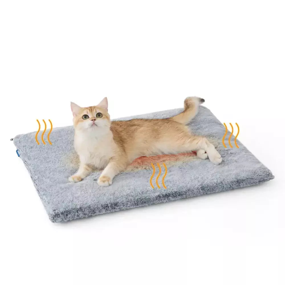 Light gray warm pet mat for cats and dogs