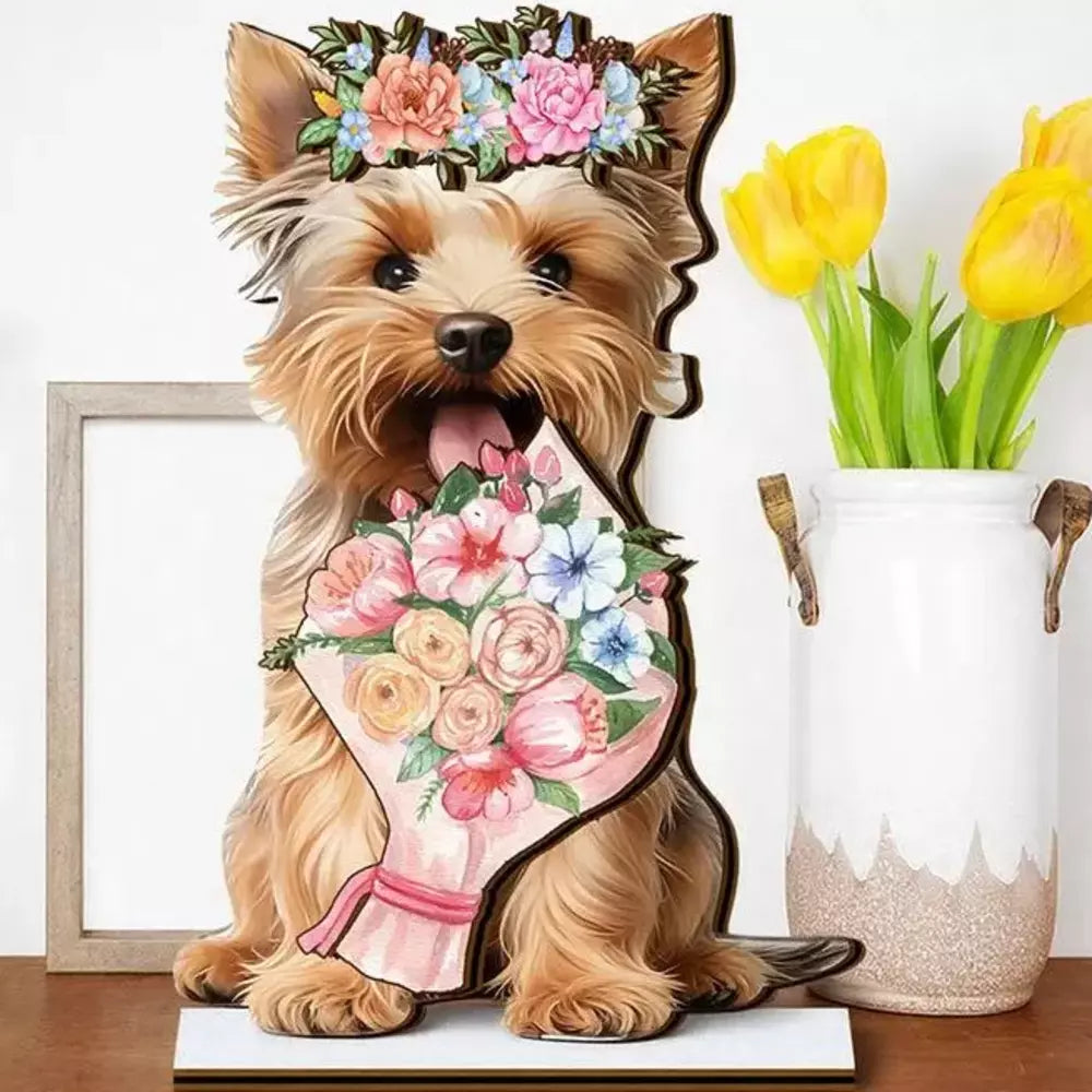 Cute animal tabletop decor displayed on a desk