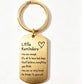 The golden inspirational keychain