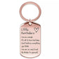 The rose gold inspirational keychain
