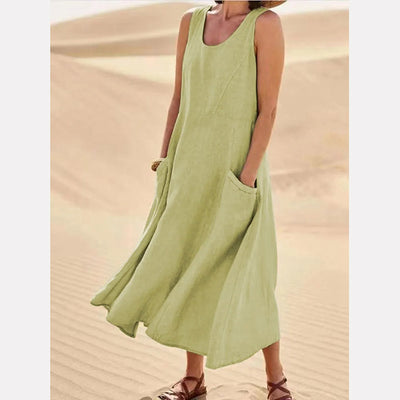 Women's Sleeveless Cotton Dress