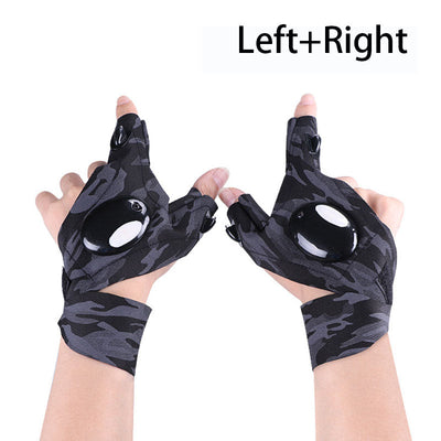 LED Gloves With Waterproof Lights