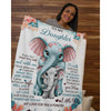 To My Daughter - From Mom - Elephantblanket - A335 - Premium Blanket