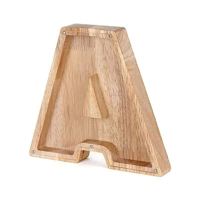 Wooden Letter Piggy Bank