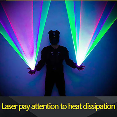 Color rotating laser gloves