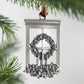 SOLID PEWTER CHRISTMAS TREE ORNAMENT