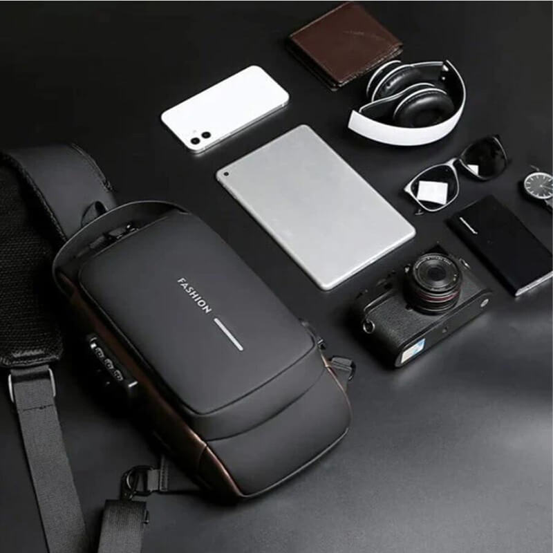 Usb Charging Sport Sling Anti Theft Shoulder Bag