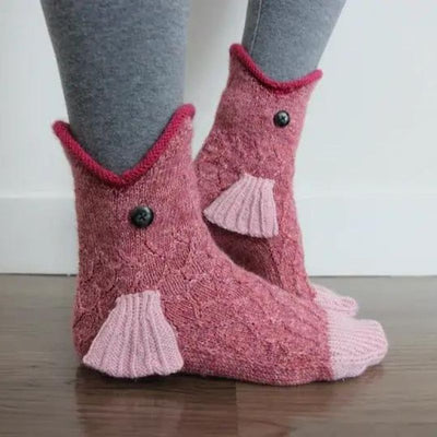 Knit Crocodile Socks