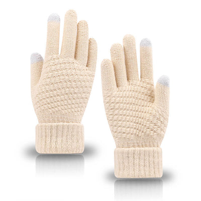 Women's Winter Touchscreen Gloves Warm Fleece Lined Knit Gloves