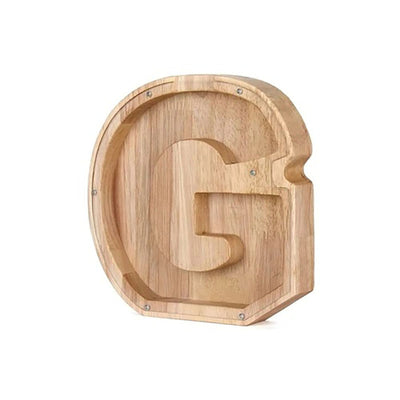 Wooden Letter Piggy Bank