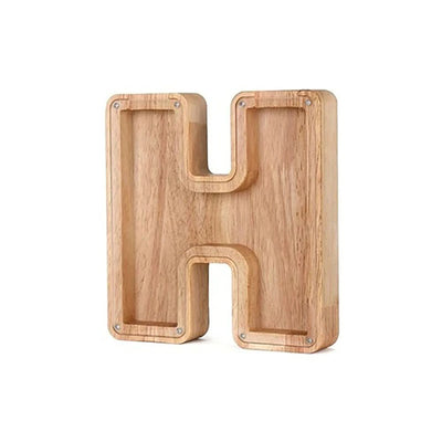 Wooden Letter Piggy Bank