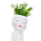 Cute Lady Face Plant Pot