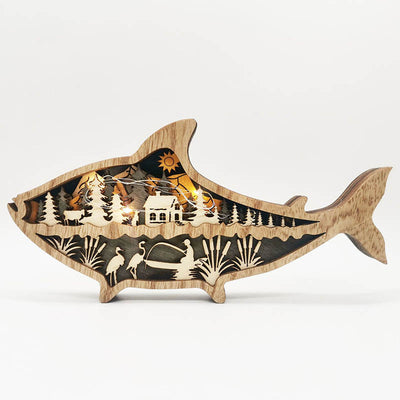 Wooden Fish Hand-carved Crafts