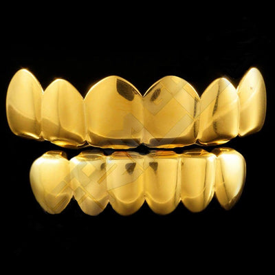 GOLD PLATED 6 TOOTH PREMIUM GRILLS