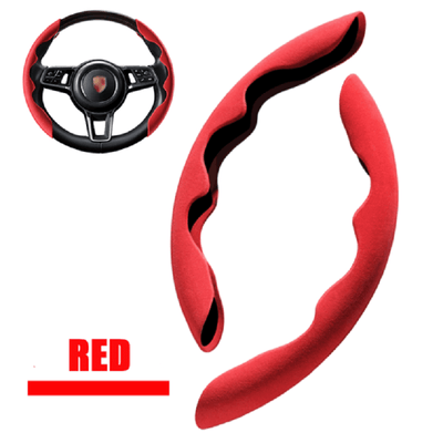 Car Anti-Skid Plush Steering Wheel Cover（2PCS）