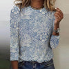 Vintage Blue Flower Top