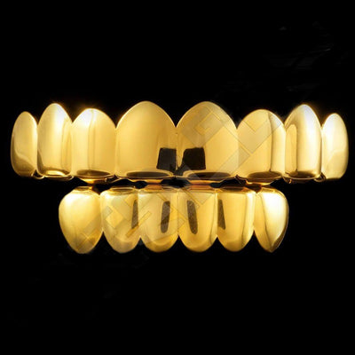 GOLD PLATED 8 TOOTH PREMIUM GRILLS